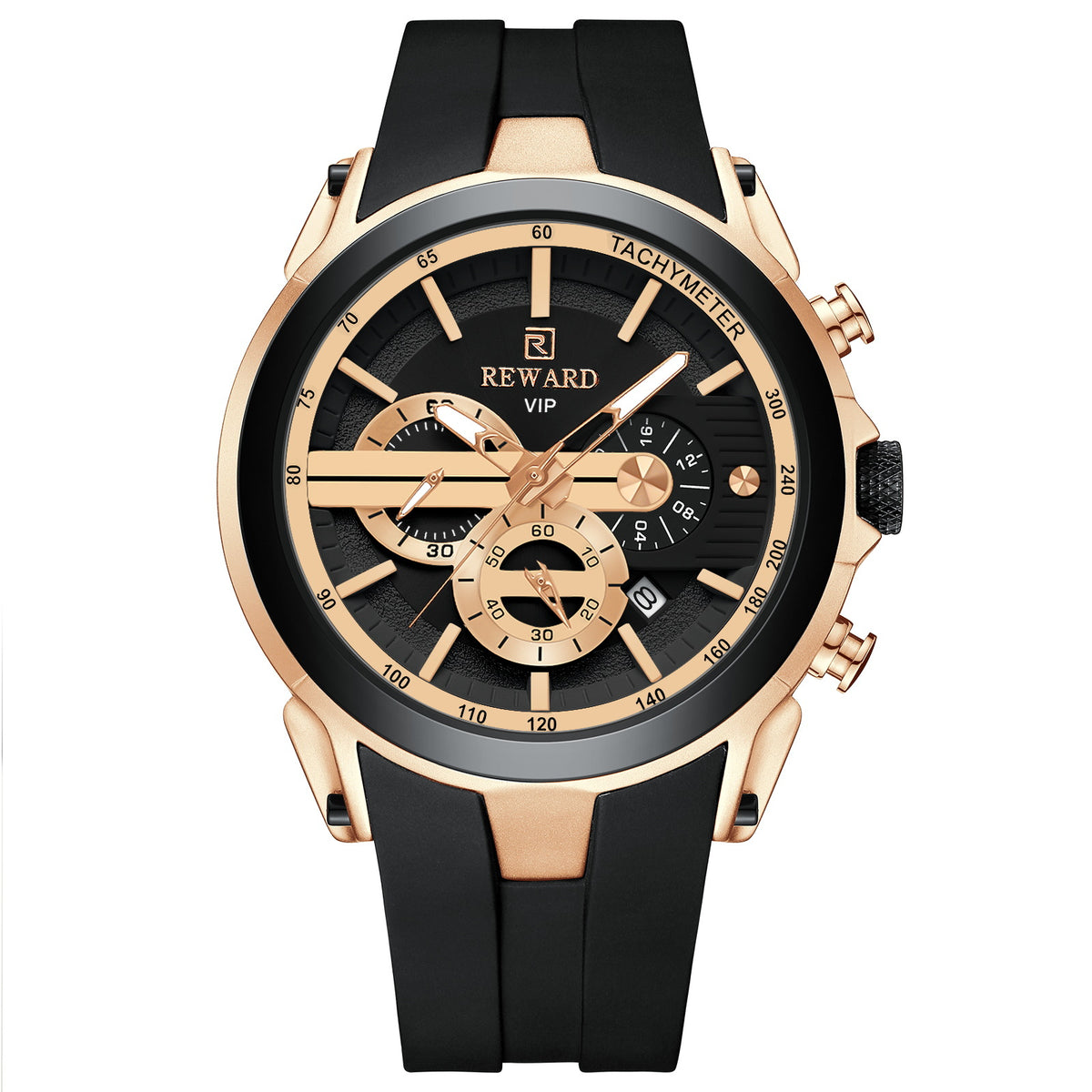 REWARD VIP Men's Chronograph Watch – Luminous & Waterproof