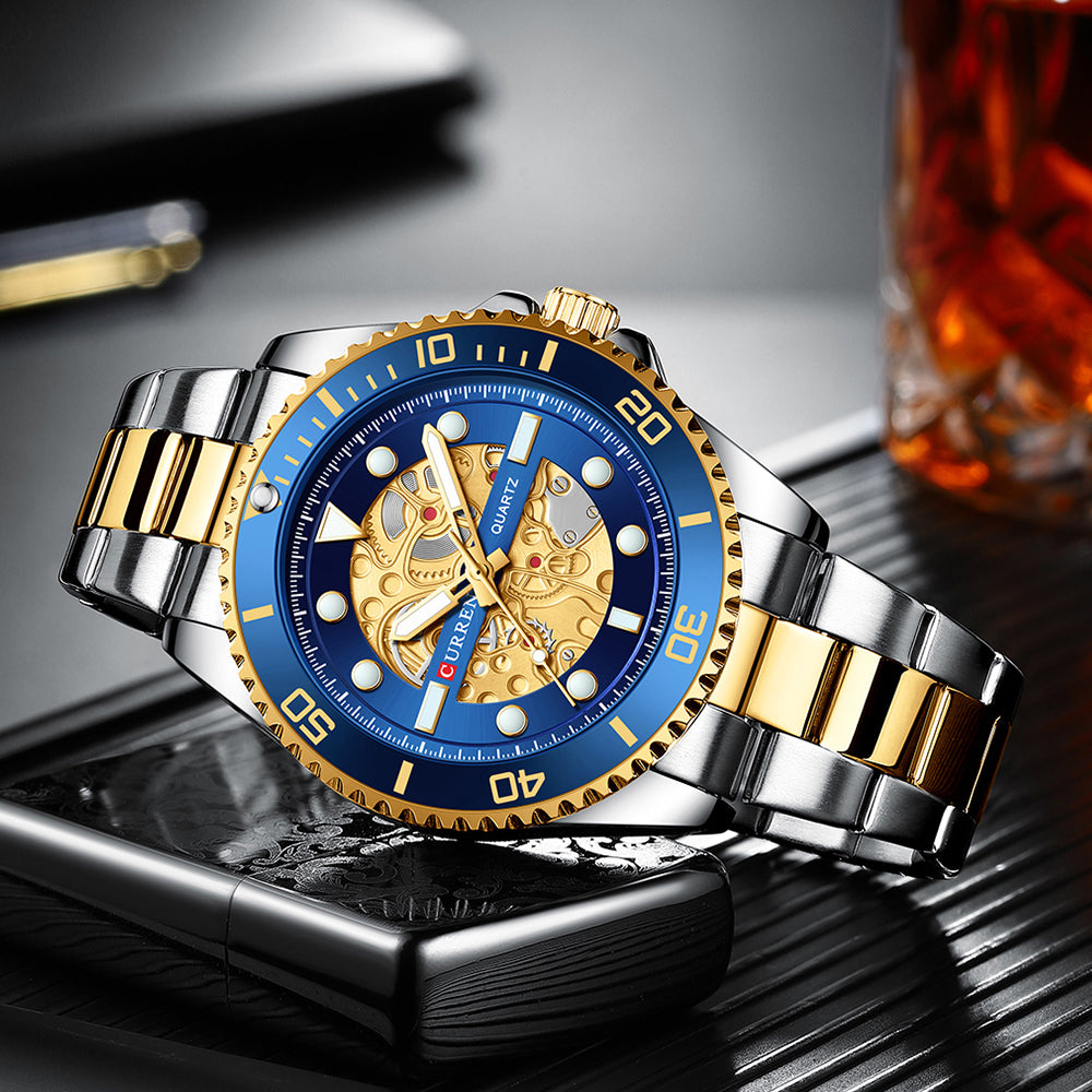 CURREN 8412 Stainless  Steel Watch