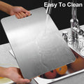 Titanium Stainless Steel Cutting Board – Double-Sided Kitchen Chopping Board